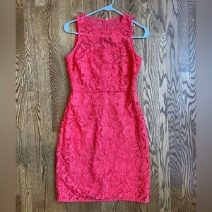 J. Crew Floral Lace Dress | Size: 0 | Color: Coral